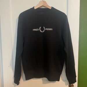 Fred Perry Sweatshirt, Small, Black